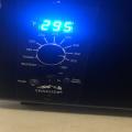 Temp on 350 for an hour. Would only get as high as 295 degrees