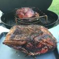 The roast resting, with the other one still on my Kettle