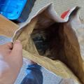 Barely a half cup of dust at the bottom, reast of the bag was perfect. Like this everytime