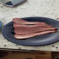 6lb Brisket Flat smoked to an internal temperature of 200.
