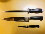 My first Henkels Knives and honing steel, ca. 1984