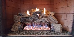 Gas logs in action. Feel great!