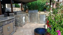 Existing outdoor kitchen.