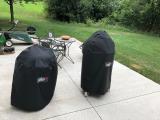 My Weber Grills with their covers