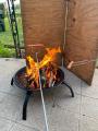 Hot Dog! The folding fire pit works great!