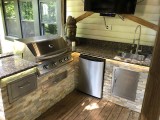 My Dream Kitchen Showing RCS Grill, Fridge, and components from BBQguys