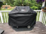 New grill with Weber cover