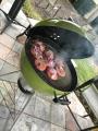 July 4. Hamburgers + Weber.