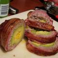 Bacon & Sausage wrapped cheese stuffed advacado