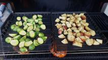 Brussel sprouts and Red potatoes