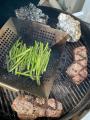 Sear Grate - Sirloins, asparagus and fingerling potatoes (in foil)