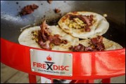 Breakfast tacos on the FIREDISC!