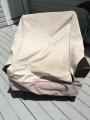 A Veranda model high back chair cover after 4 years.