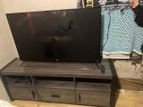Finished product! It has plenty of room on either side so that's a plus! This is a 60 inch TV.