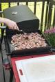 Cooking bacon pieces