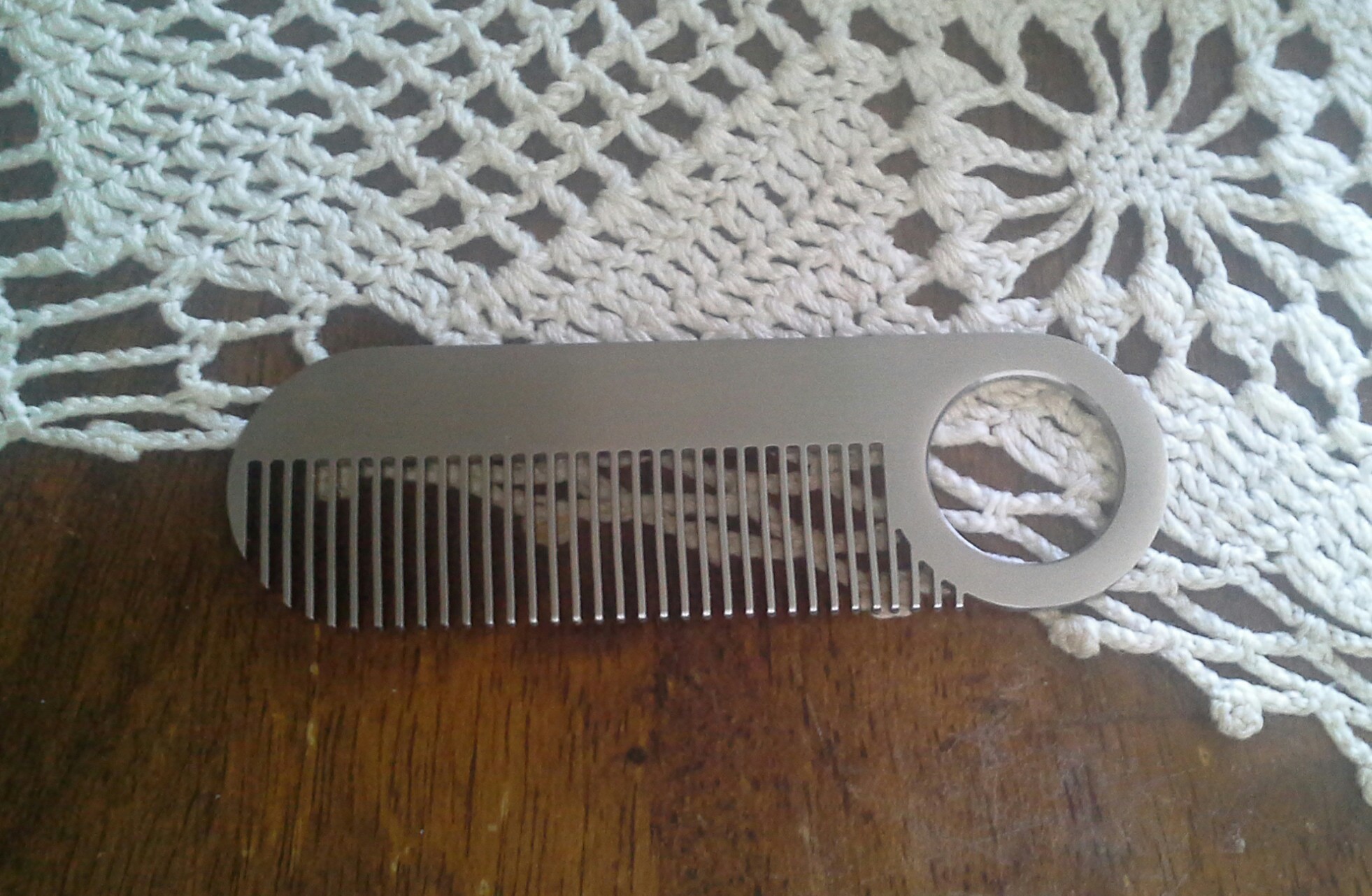 Stainless Steel Beard and Mustache Comb mustache and beard comb, mens