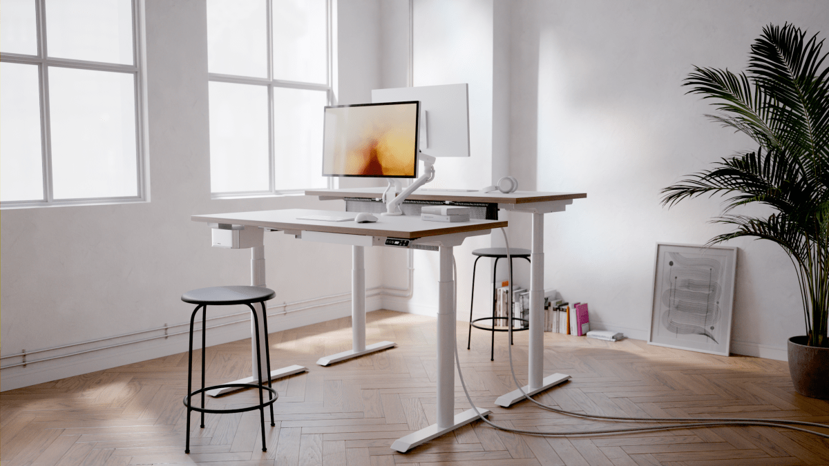 【代引き不可】 モジュール式電動昇降デスク STUDIO / Standing | PREDUCTS パソコンデスク
