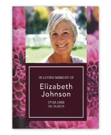 Modern Funeral Programs