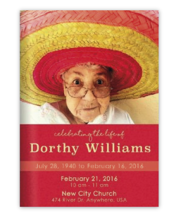 Celebration of Life Programs