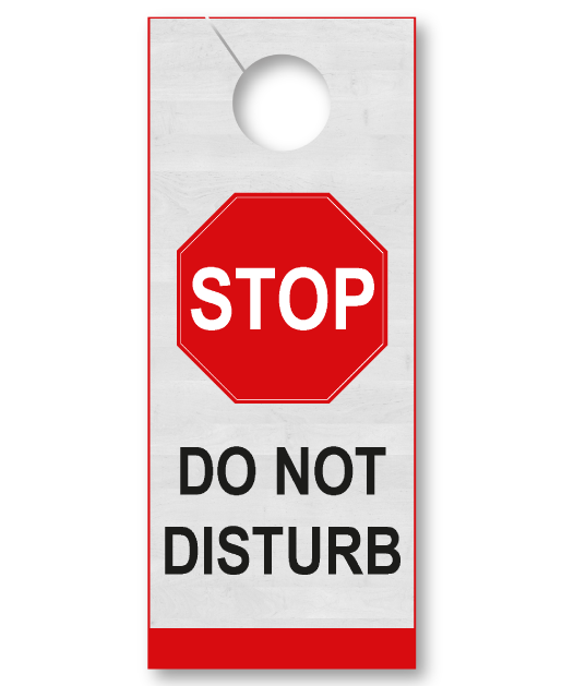 Do Not Disturb Door Hangers