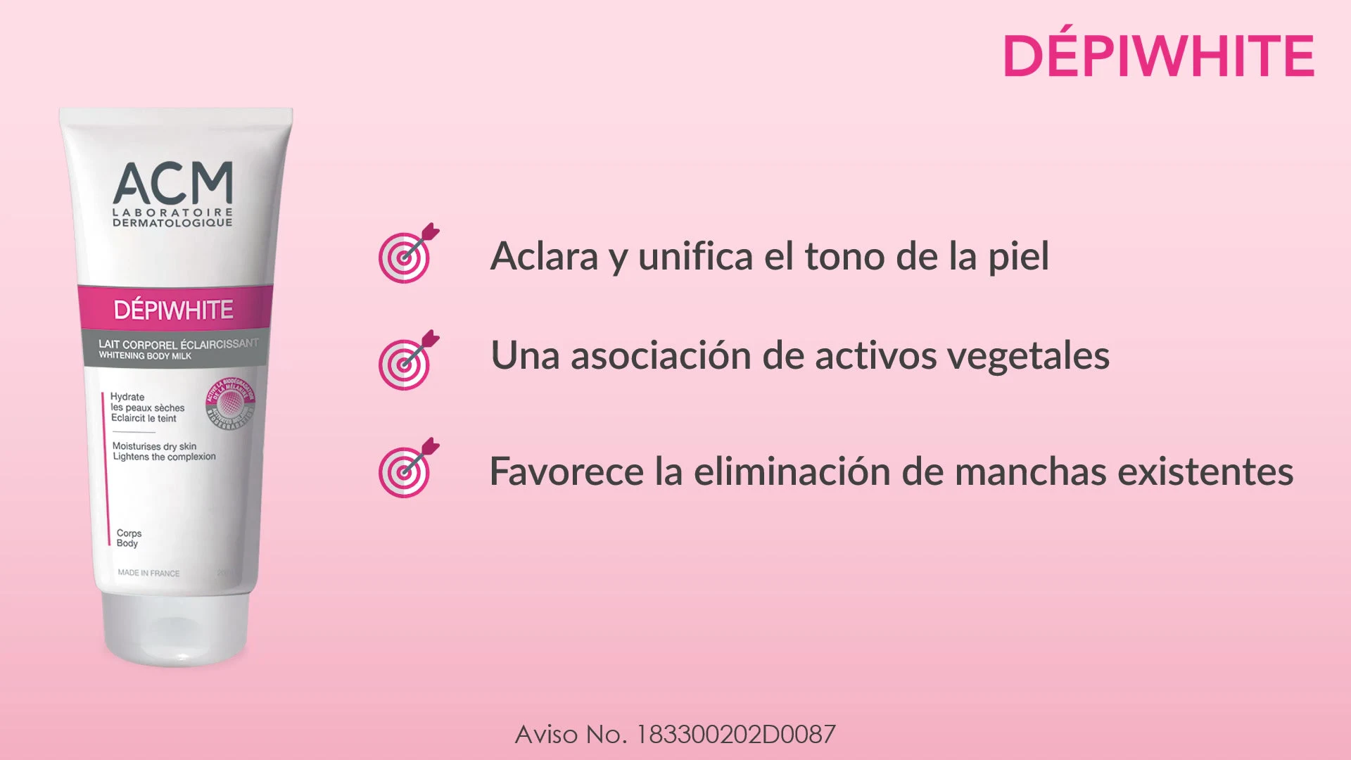 Comprar Acm Dépiwhite Leche Corporal Aclarante 200 Ml