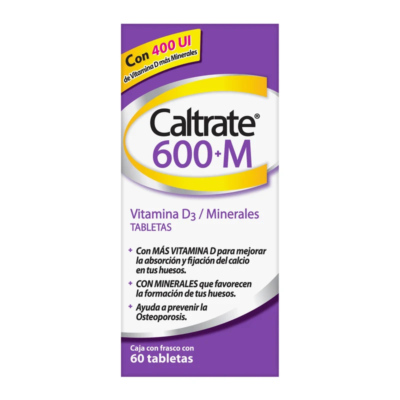 Comprar Caltrate 600+M 600 Mg Con 60 Tabletas