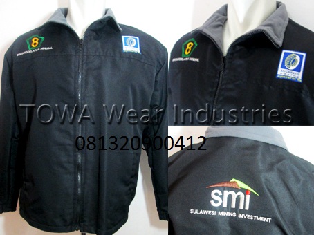 TOWA-Jaker-Seragam-Bahan-Taslan-Bintang-Delapan-Mineral-Sulawesi-Mining-Invesment-Morowali