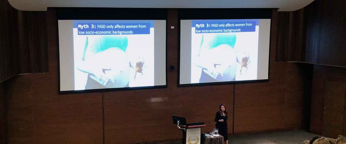 Psychologist Carmela Pestell speaking on FASD in Perth July 2018
