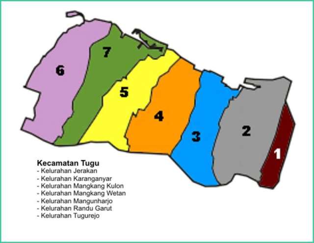Peta Kecamatan Tugu Kota Semarang Peta Kecamatan Tugu Kota Semarang