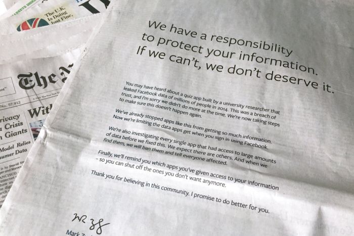 Facebook Apologises