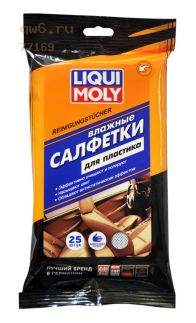 Фото запчасть №77169 LIQUI-MOLY Фото запчасти Влажные салфетки хоз.-бытовые ДЛЯ ПЛАСТИКА (25 листов) /