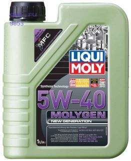 Фото запчасть №9053 LIQUI-MOLY Фото запчасти НС-синт.мот.масло Molygen New Generation 5W-40 SN/CFA3/B4 (1л)