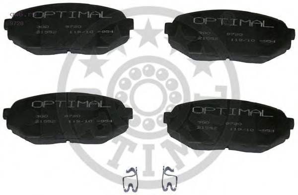 Фото запчасть №9720 OPTIMAL Фото запчасти Колодки тормозные дисковые комплект