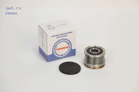 Фото запчасть №KR6001 TORQUE Фото запчасти Шкив генератора c механизмом свободного хода MERCEDES C-Class I,универ III,E-Class седан II,универ II,Sprinter 2-t c б/п,автобус,фургон,3-t c б/п I, автобус I,фургон I.4-t c б/п.автобус,фургон,V-Class.Vito автобус I.фургон I