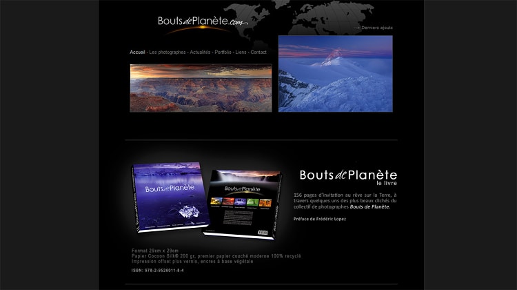 Bouts de planète, le site web Bouts de planète, le site web