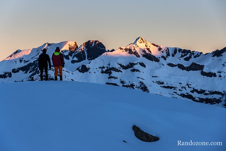 Au dessus du refuge de la Glère