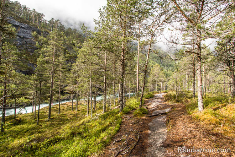 Sentier de randonnée en Norvège