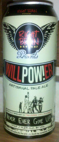 Right Brain Will Power Pale Ale