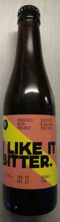 Brussels Beer Project I Like it Bitter - Cluster & Galena