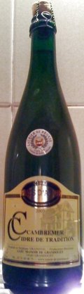 Manoir de Grandouet Cambremer Cidre de Tradition AOC/AOP Pays d'Auge