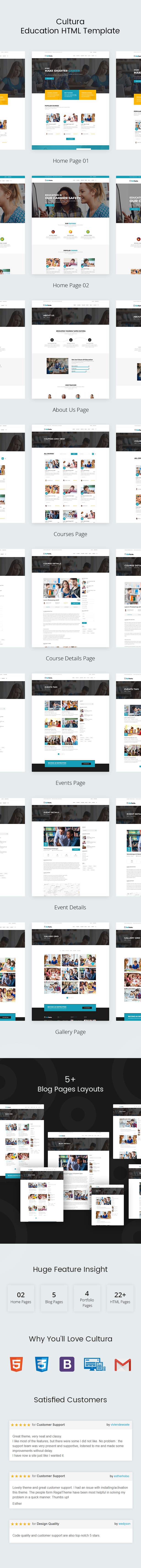 Cultura - Education HTML Template