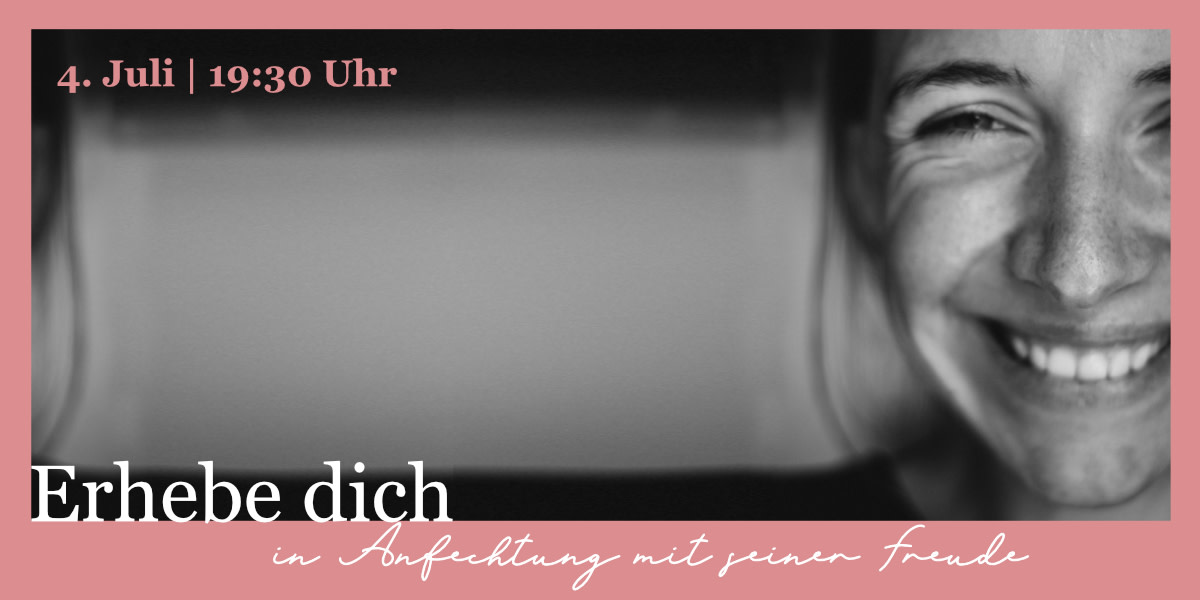 Erhebe dich in Anfechtung mit seiner Freude Event Flyer