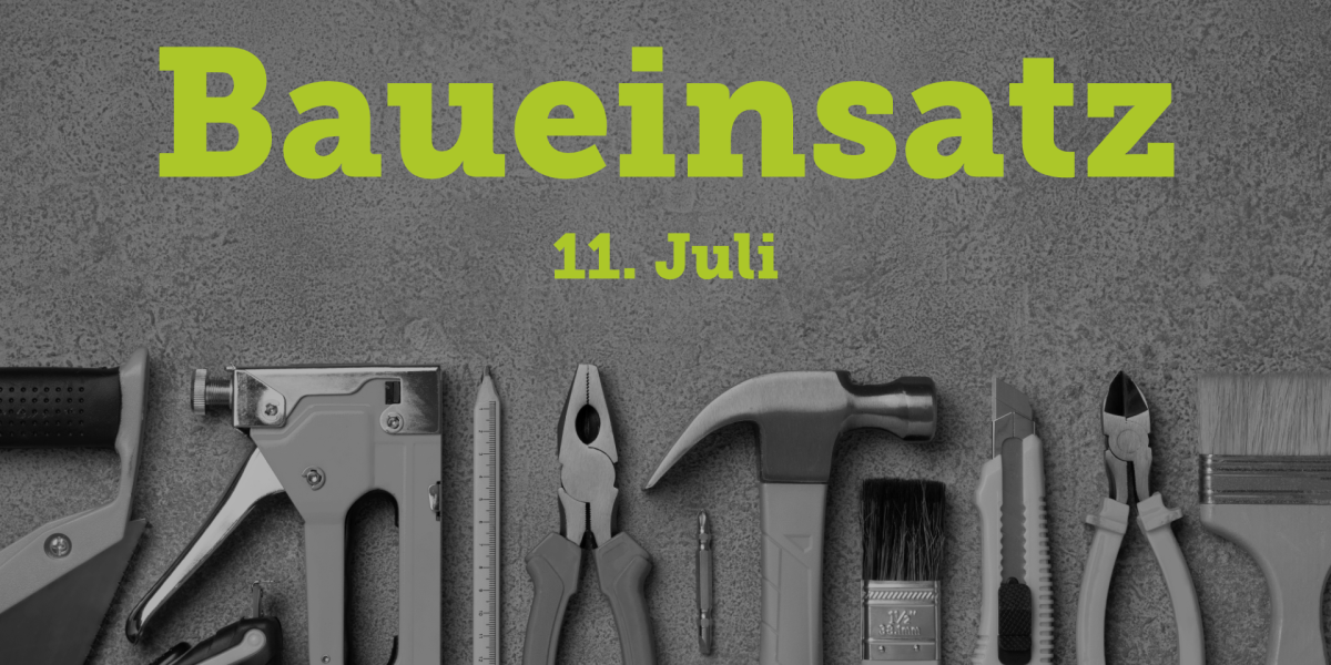 Baueinsatz Event Flyer