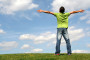 Man With His Arms Open Wide