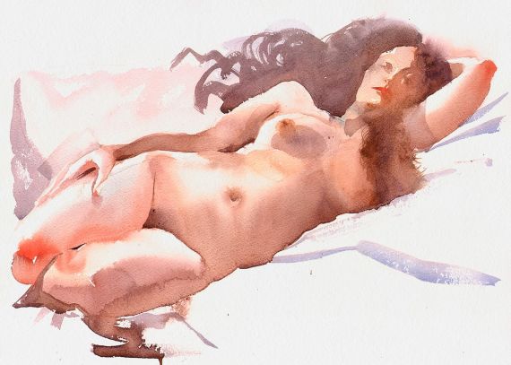Over the white