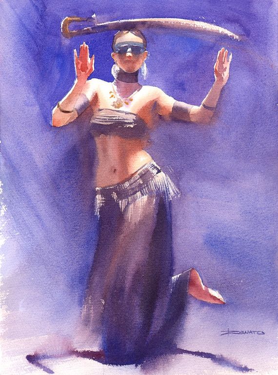 Dancer in violet
