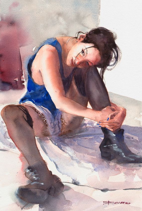 Blue nailed girl 4
