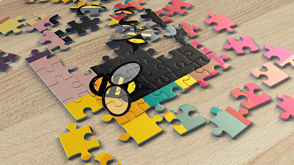 Jigsaw Puzzle Logo Reveal - 26