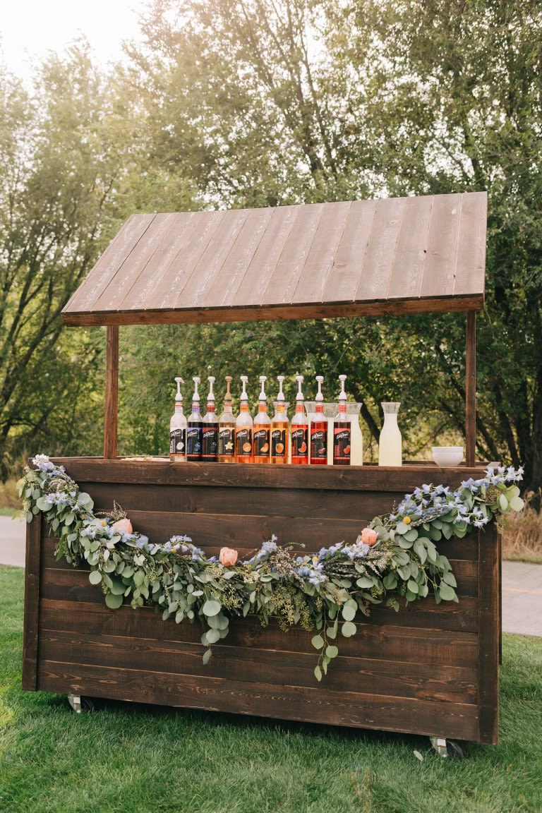 Dark Wood Drink Bar