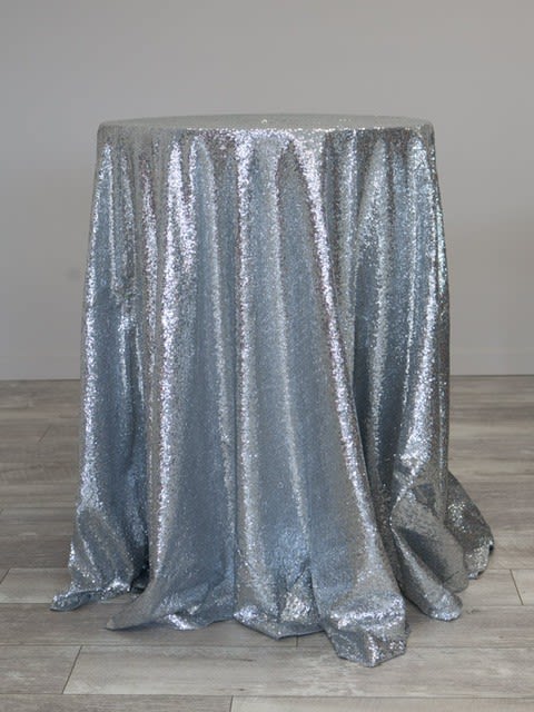 Silver Sequin (120" Round Only)